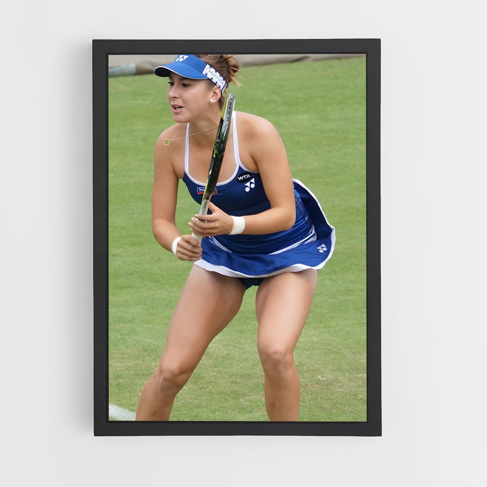 Poster Belinda bencic flou – affiche Tennis (vue 2)